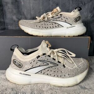 Brooks Glycerin StealthFit 20 Running Shoes Women 7 White Grey 1203721B163